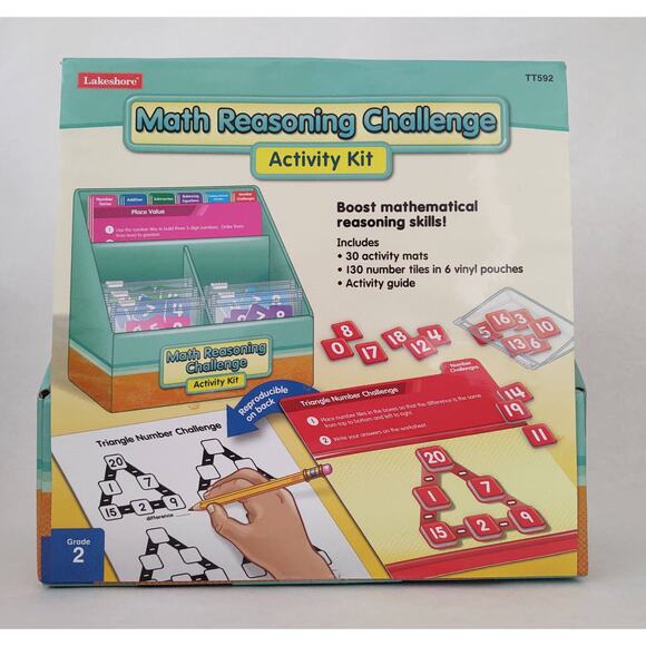Lakeshore Other - Lakeshore Learning - Math Reasoning Challenge Activity Kit - Gr. 2 NEW